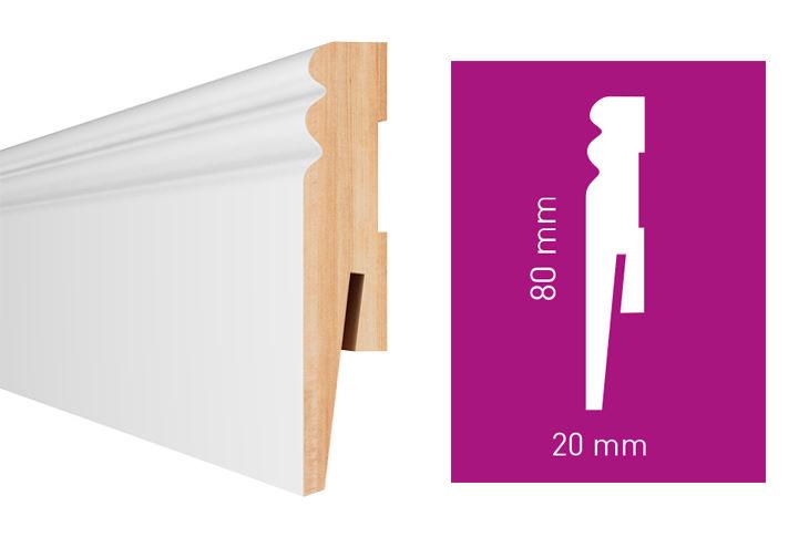 MP0802 Плинтус МДФ Arbiton PAINT-IT