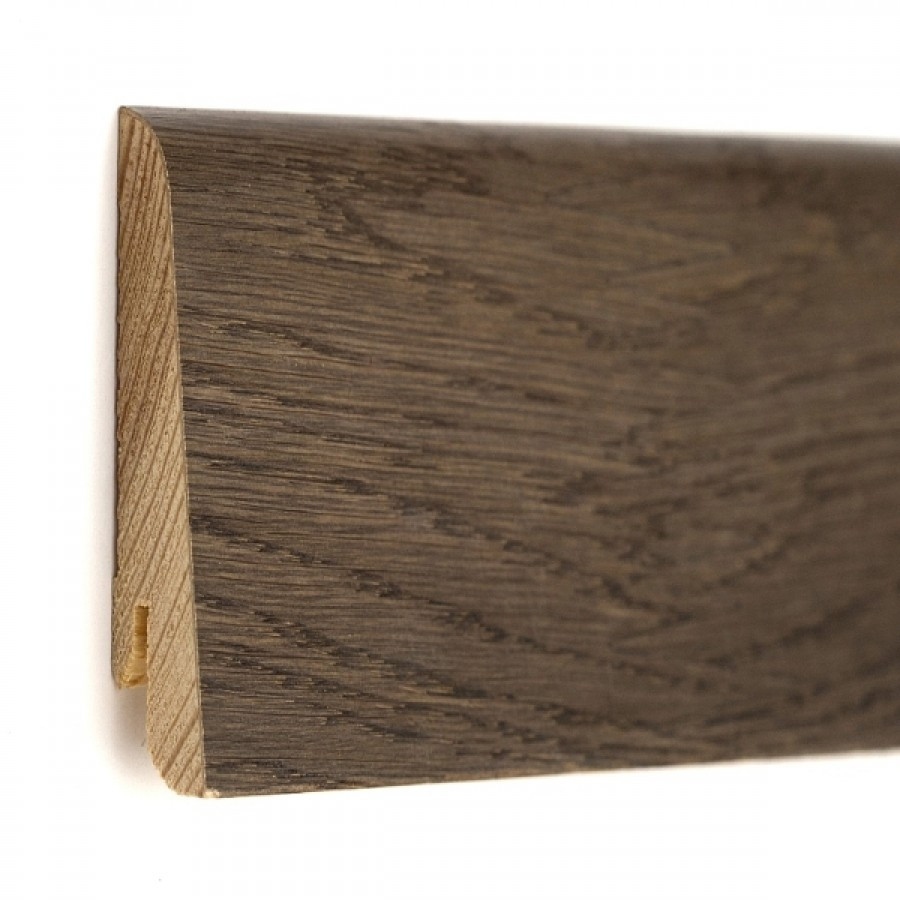 Плінтус Kluchuk Євро KLE60-15 Дуб Базальт (60 мм)