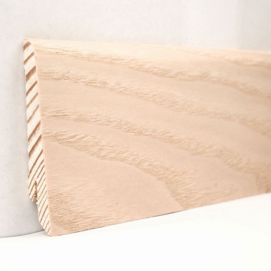 Плінтус Kluchuk Євро KLE60-05 Ясен Вибілений (60 мм)