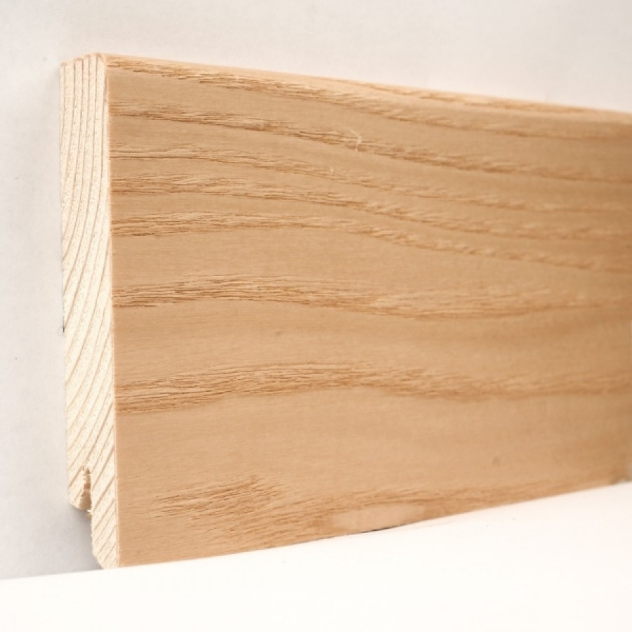 Плінтус Kluchuk Модерн KLM80-04 Ясен Натуральний (80 мм)