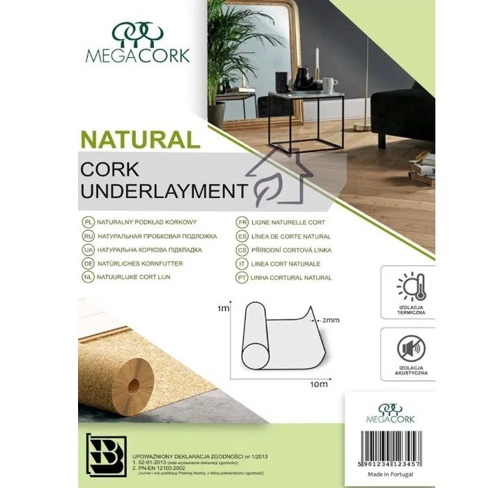 Подложка MegaCork (2 мм)