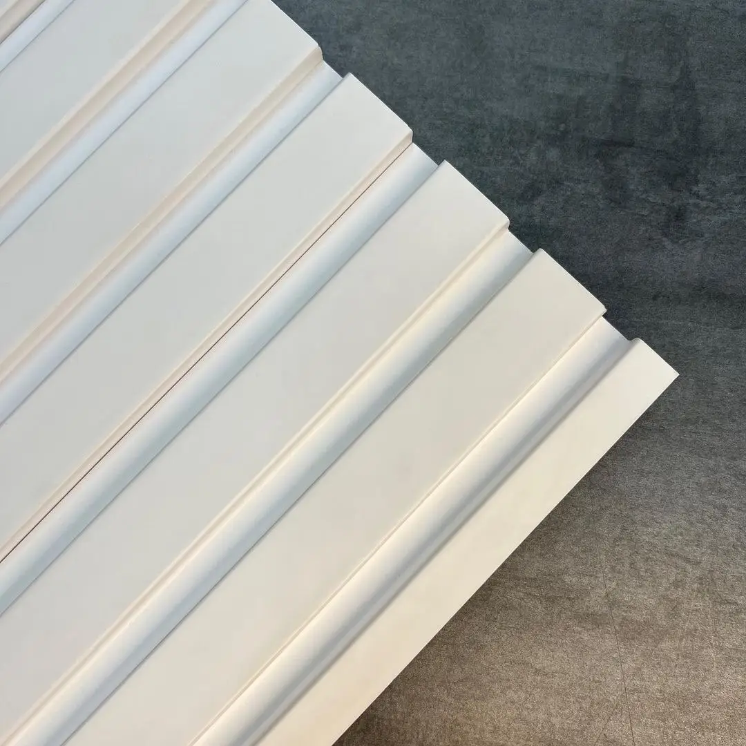Реечная стеновая МДФ панель AGT PR03771 - 734 - Белый шелк - Image 4
