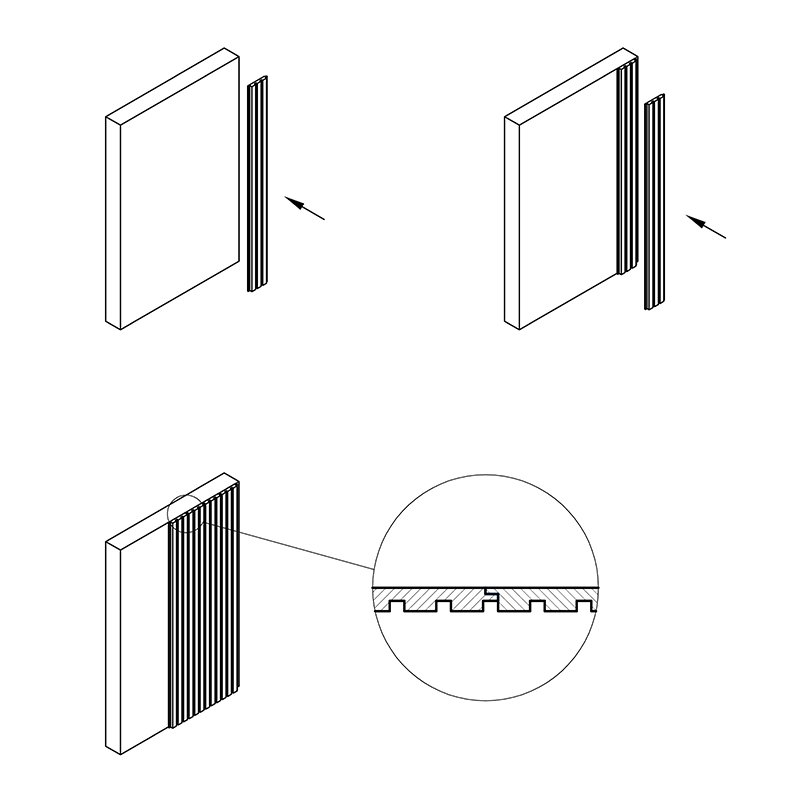 Реечная стеновая МДФ панель AGT PR03771 - 248 Тик - Image 3