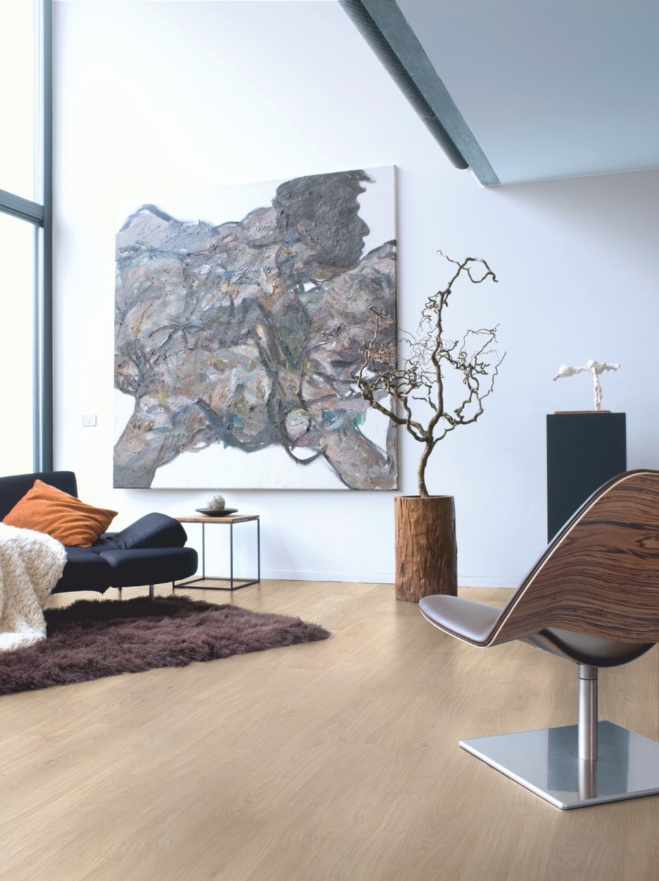 Ламінат Quick Step Eligna 1304 Дошка Дуба Лакованого Світло Сірого