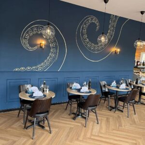 Вінілова підлога Falquon The Floor Herringbone P6003 Дуб Калм