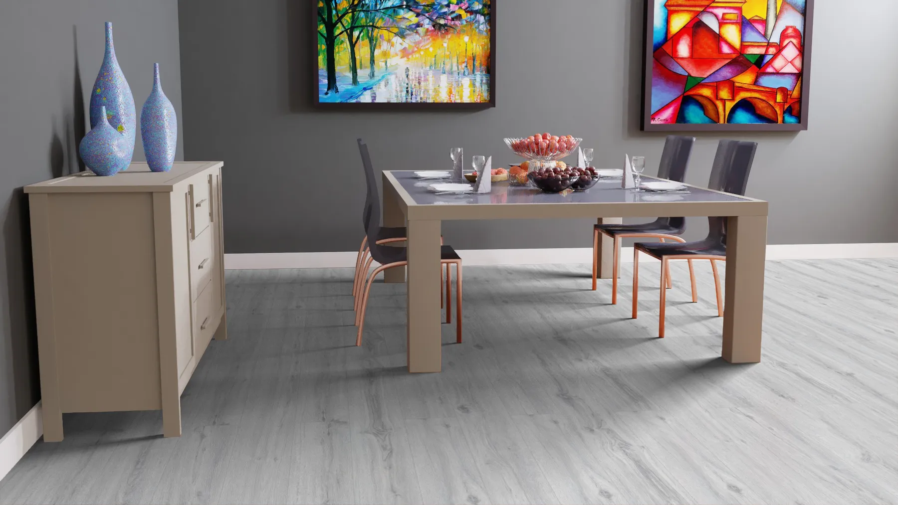 Виниловый пол Falquon The Floor Wood P1007 Дуб Айс - Image 2