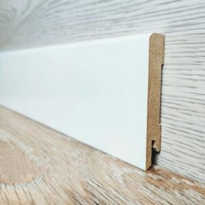 Плінтус МДФ Білий Kluchuk 100 мм Прямий