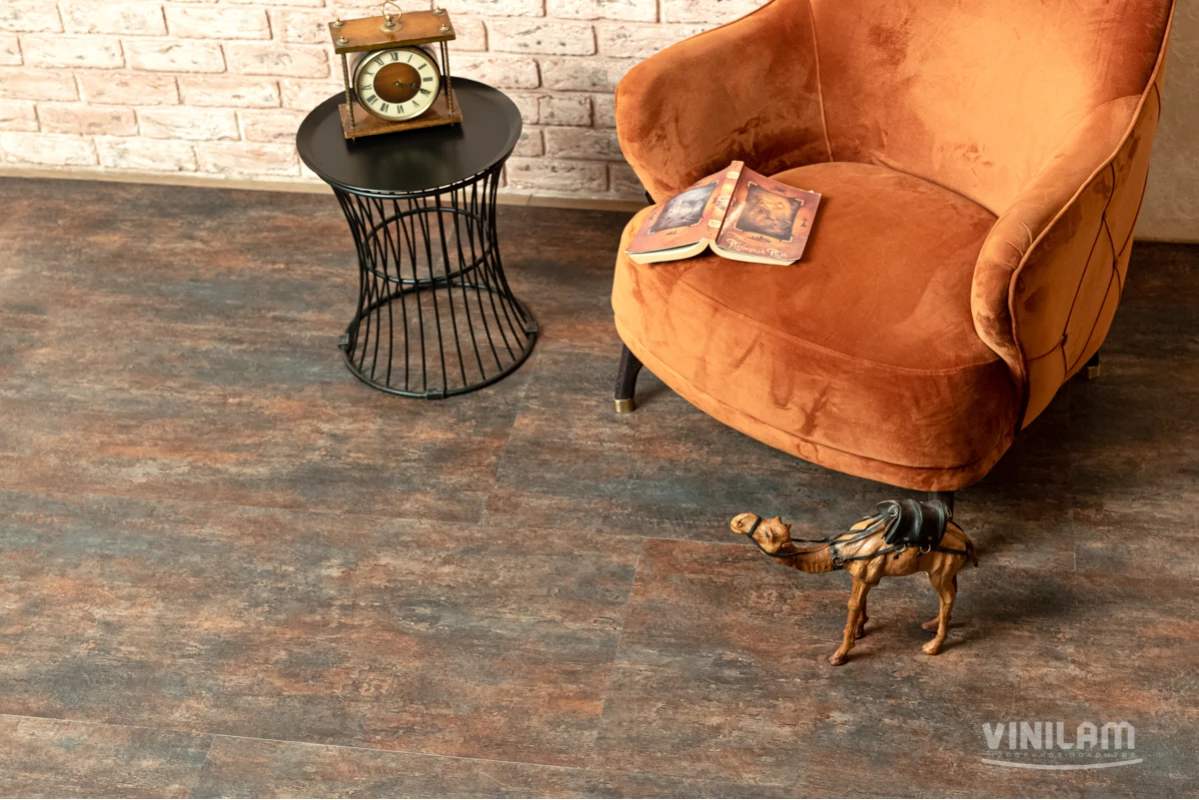 Вінілова підлога Vinilam Ceramo 71617 Керамічна Сталь - Зображення 2