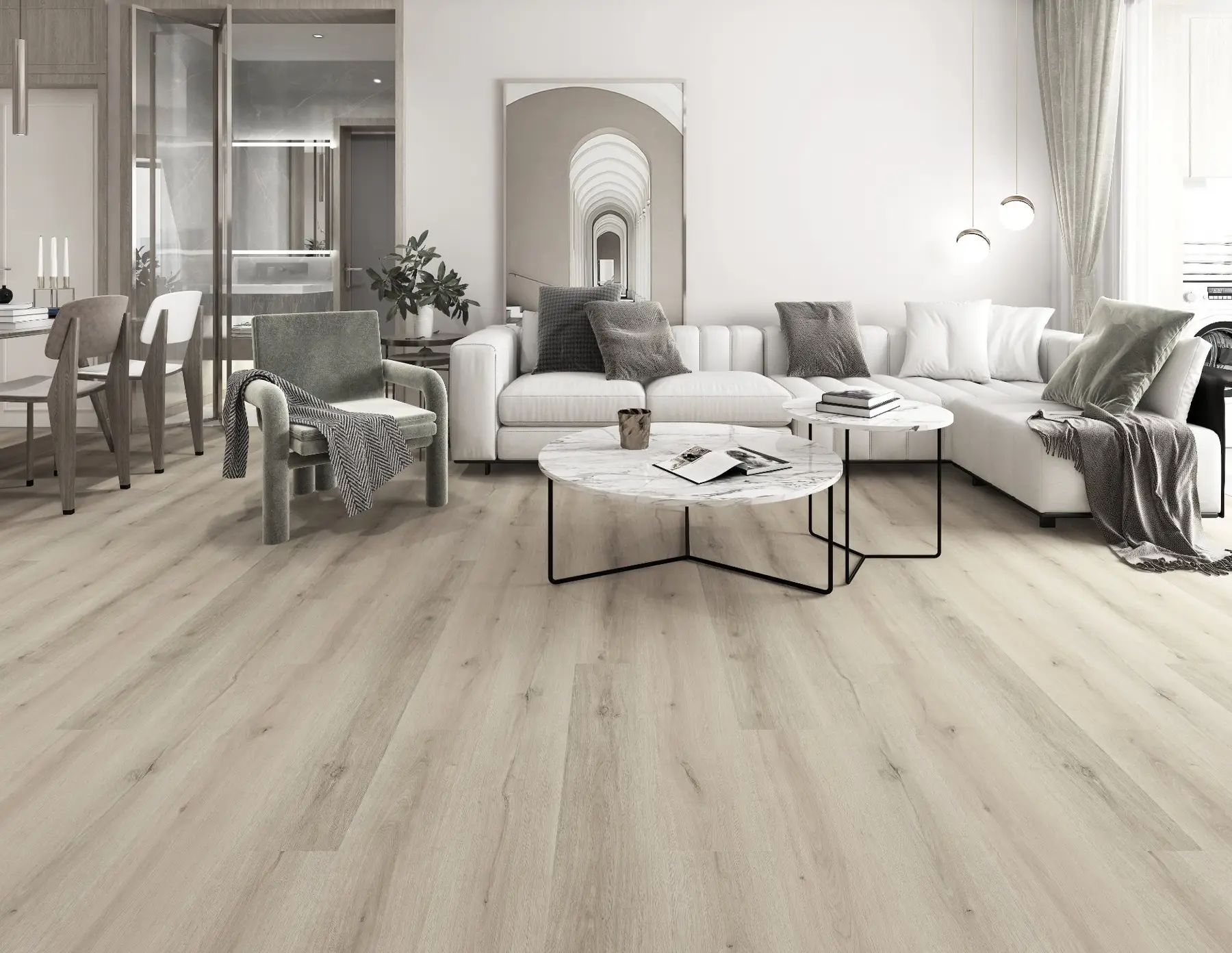 Вінілова підлога Tru Stone SPC Rigid Core Max 22 Дуб Мічиган 29163-1 - Зображення 2