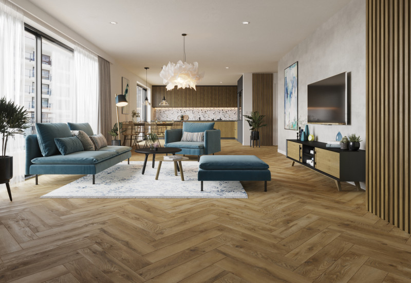 Ламинат Classen Ville 4V Herringbone 63262 Дуб Каррито - Image 6