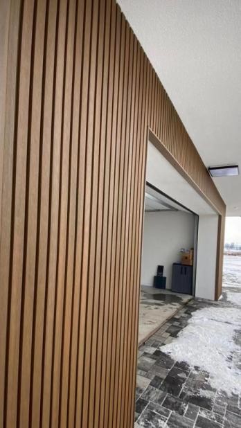 Фасадная реечная 3D панель цвет Тик - Image 2