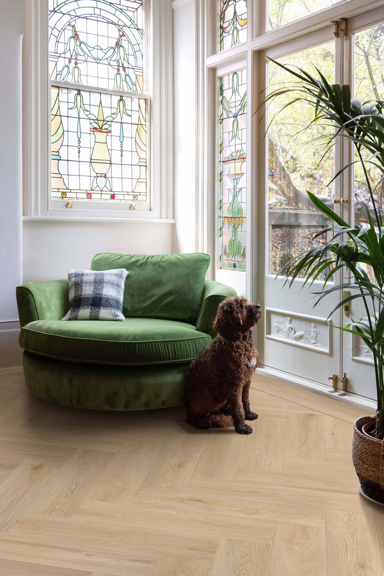 Виниловый пол IVC Moduleo Roots Galtymore Oak Herringbone 86339 - Image 2