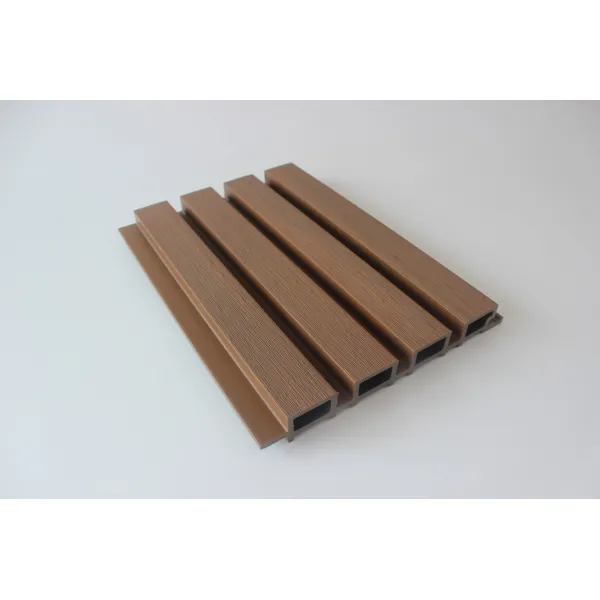 Фасадная реечная 3D панель цвет Тик