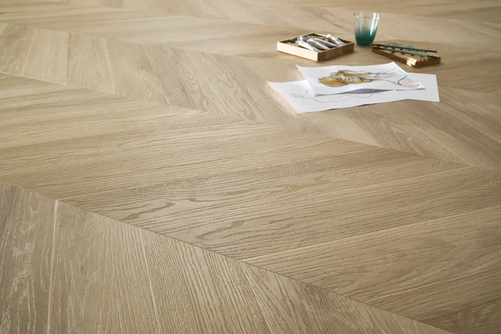 Вінілова підлога SPC Arbiton Amaron Chevron Французька Ялинка CLC 228 Princeton Oak - Зображення 4
