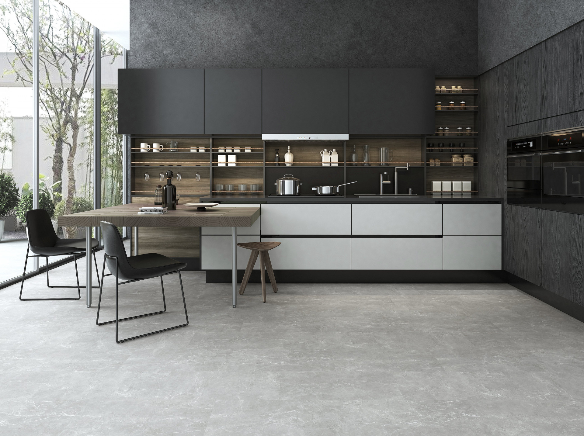 Вінілова підлога StoneX SPC Мармур Сірий - Зображення 2