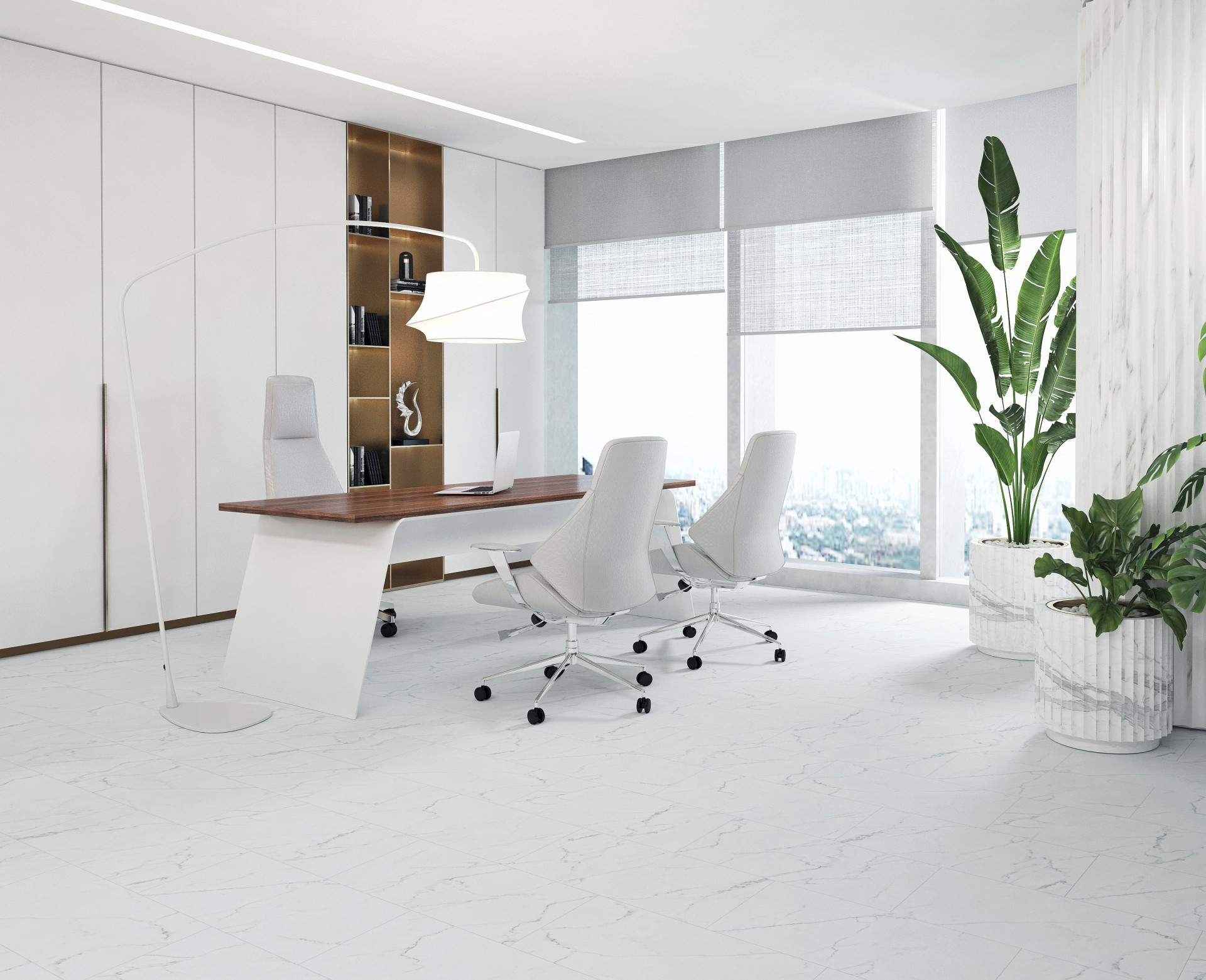 Вінілова підлога StoneX SPC Мармур Білий - Зображення 2