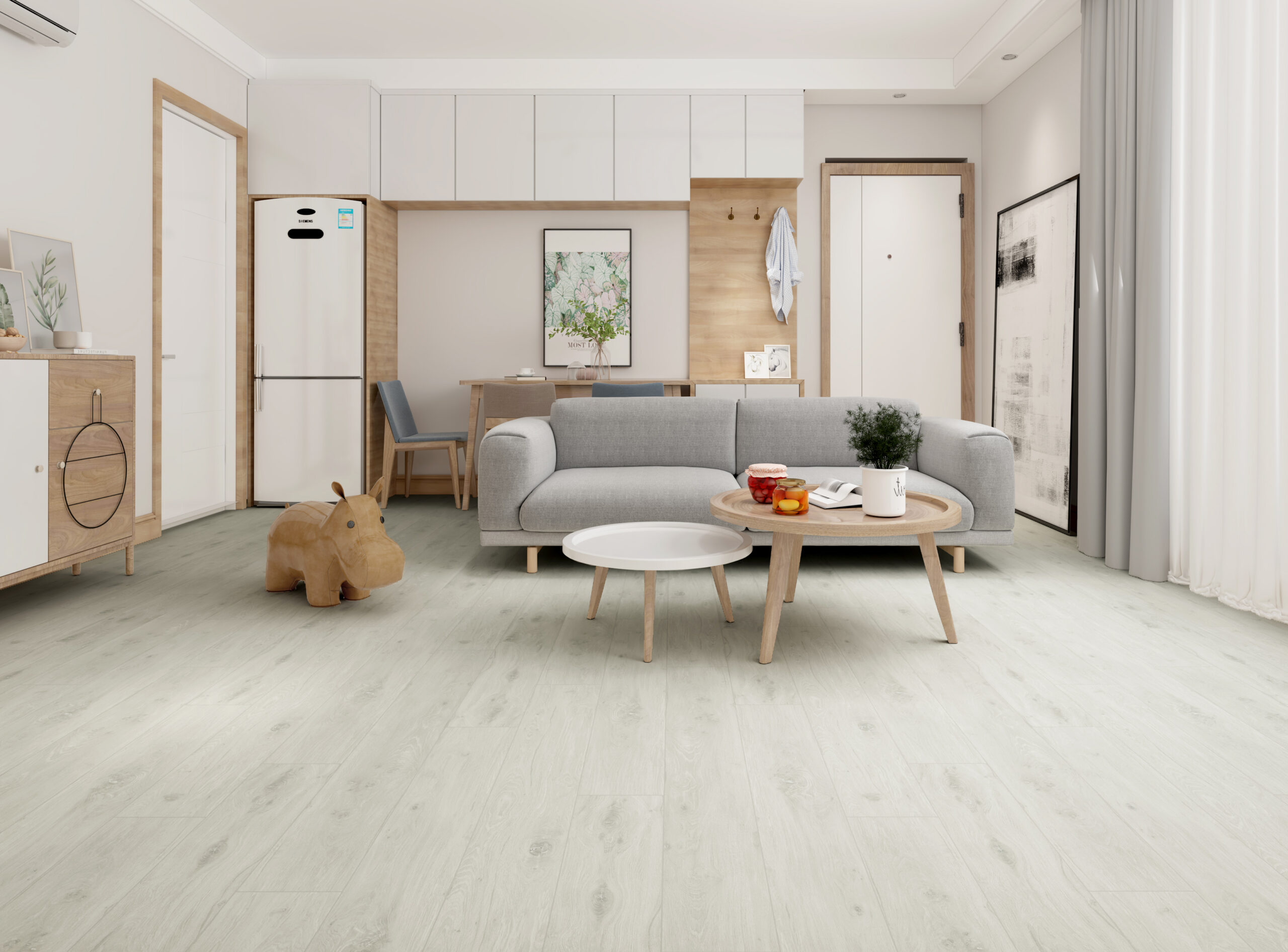 Вінілова підлога StoneX SPC Дуб Сніжний - Зображення 2